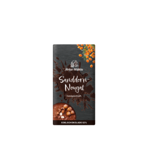 Sanddorn Nougat Edelschokolade - Thermenland Fritzmühle