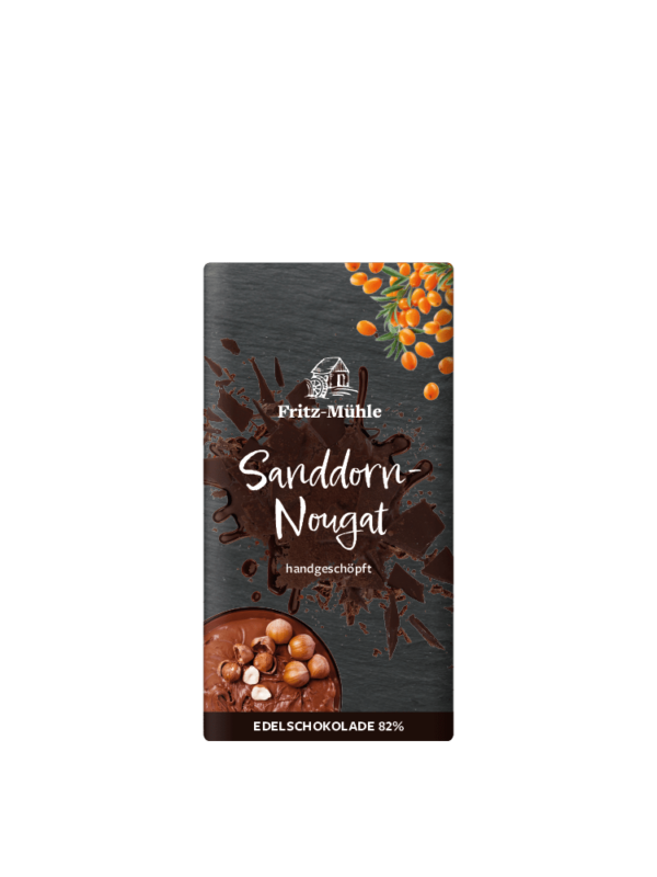 Sanddorn Nougat Edelschokolade - Thermenland Fritzmühle