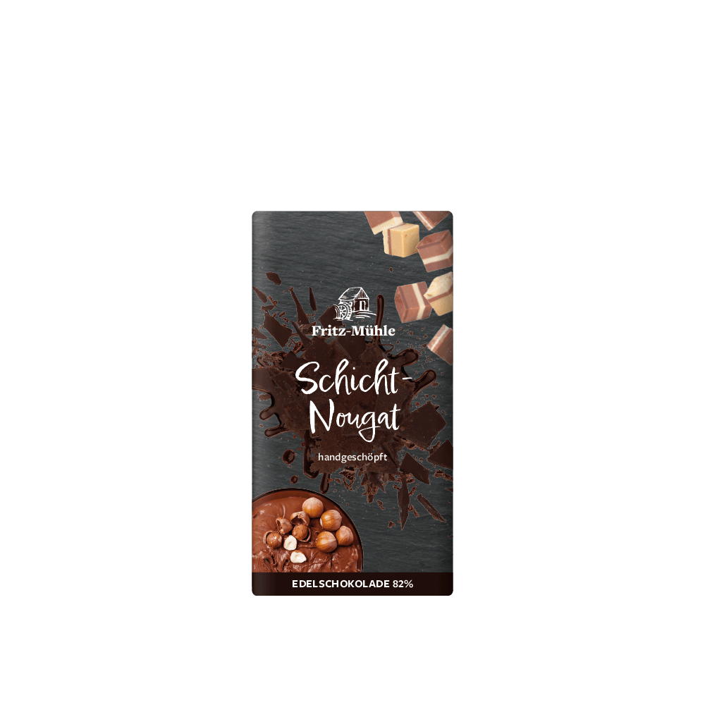 Schicht-Nougat Schokolade - Thermenland Fritzmühle