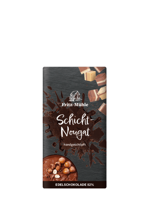 Schicht-Nougat Schokolade - Thermenland Fritzmühle